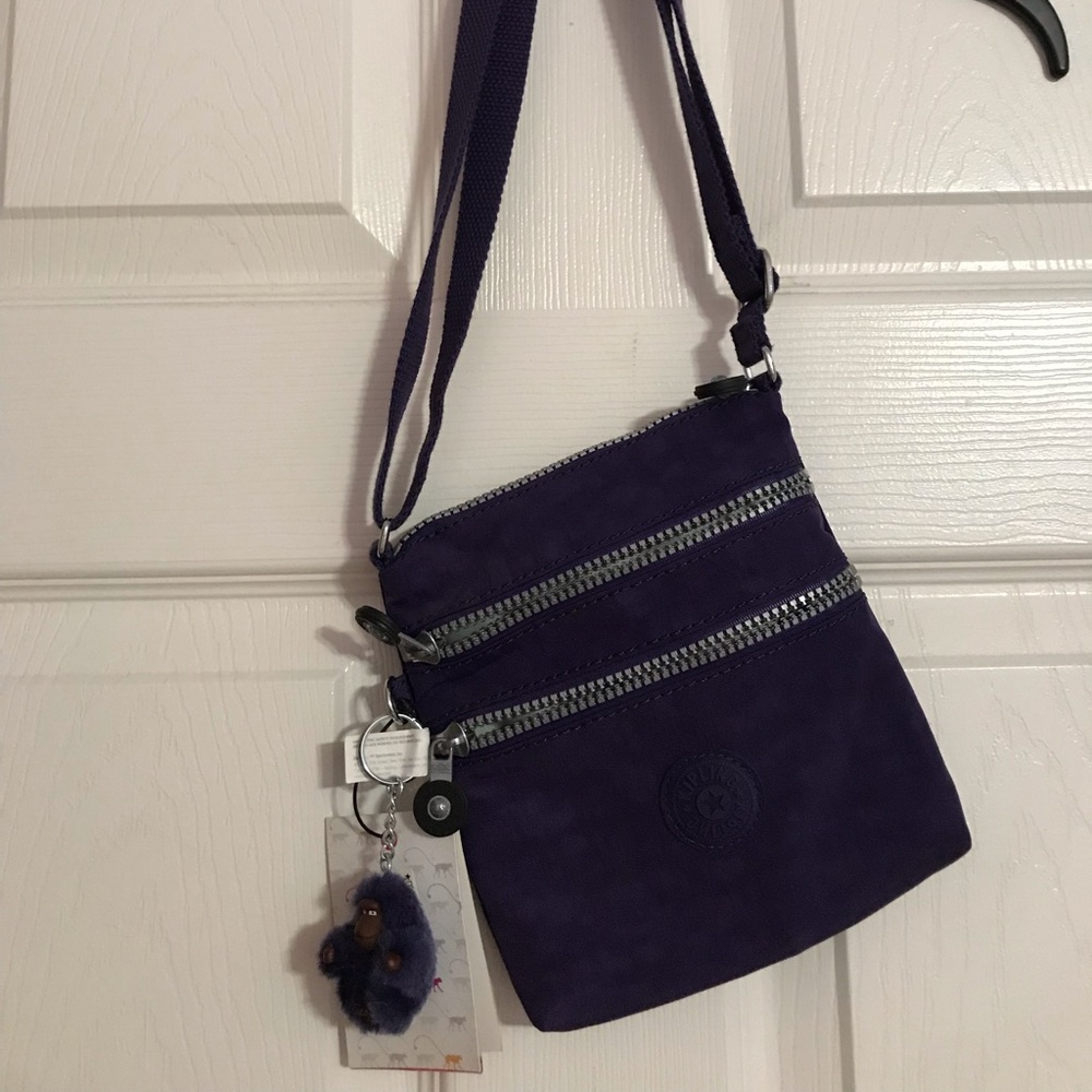 kipling purple side bag